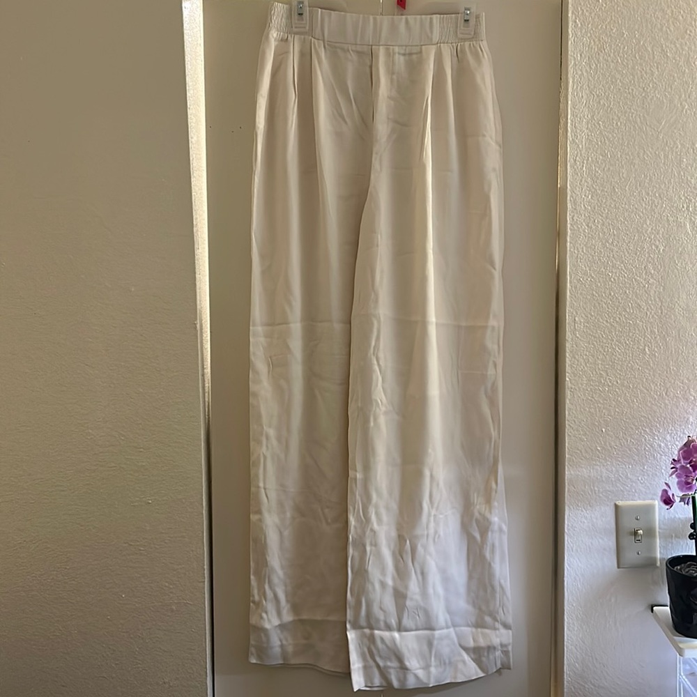ZARA high waisted satin wide leg pants, worn once